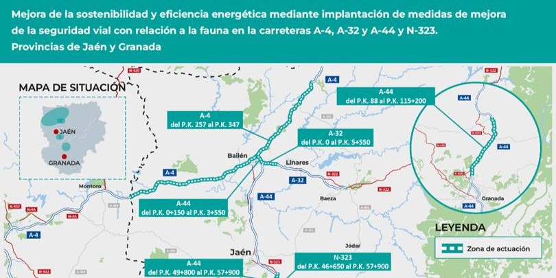 transportes-licita-por-192-millones-de-euros-las-obras-de-mejora-de-la-seguridad-vial-y-proteccion-de-la-fauna-en-granada-y-jaen