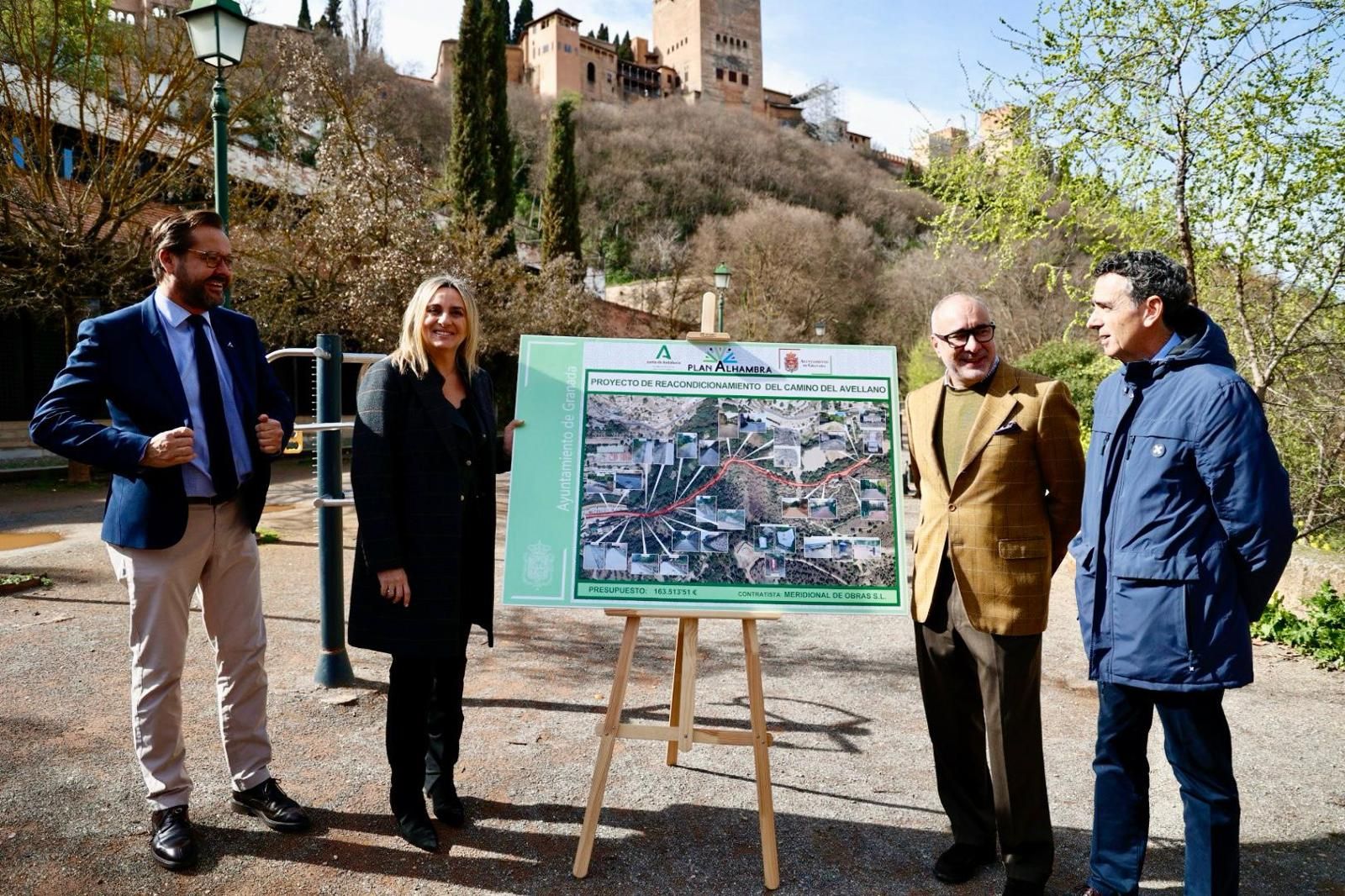 granada-recupera-el-paseo-literario-del-camino-del-avellano-tras-las-obras-de-acondicionamiento-del-plan-alhambra