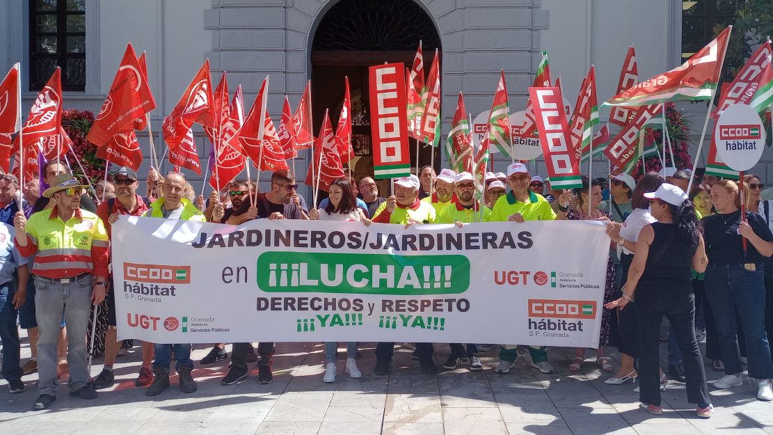ugt-y-ccoo-se-movilizan-en-granada-por-el-bloqueo-del-convenio-estatal-de-jardineria