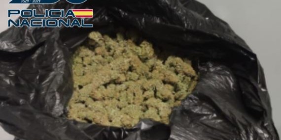 una-patrulla-de-policia-nacional-detiene-a-tres-personas-que-presuntamente-se-encontraban-traficando-con-marihuana