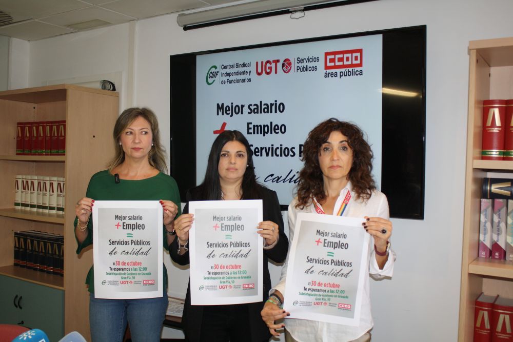 granada-ugt-ccoo-y-csif-inician-movilizaciones-para-denunciar-el-bloqueo-salarial-del-gobierno-y-no-descartan-una-huelga-general