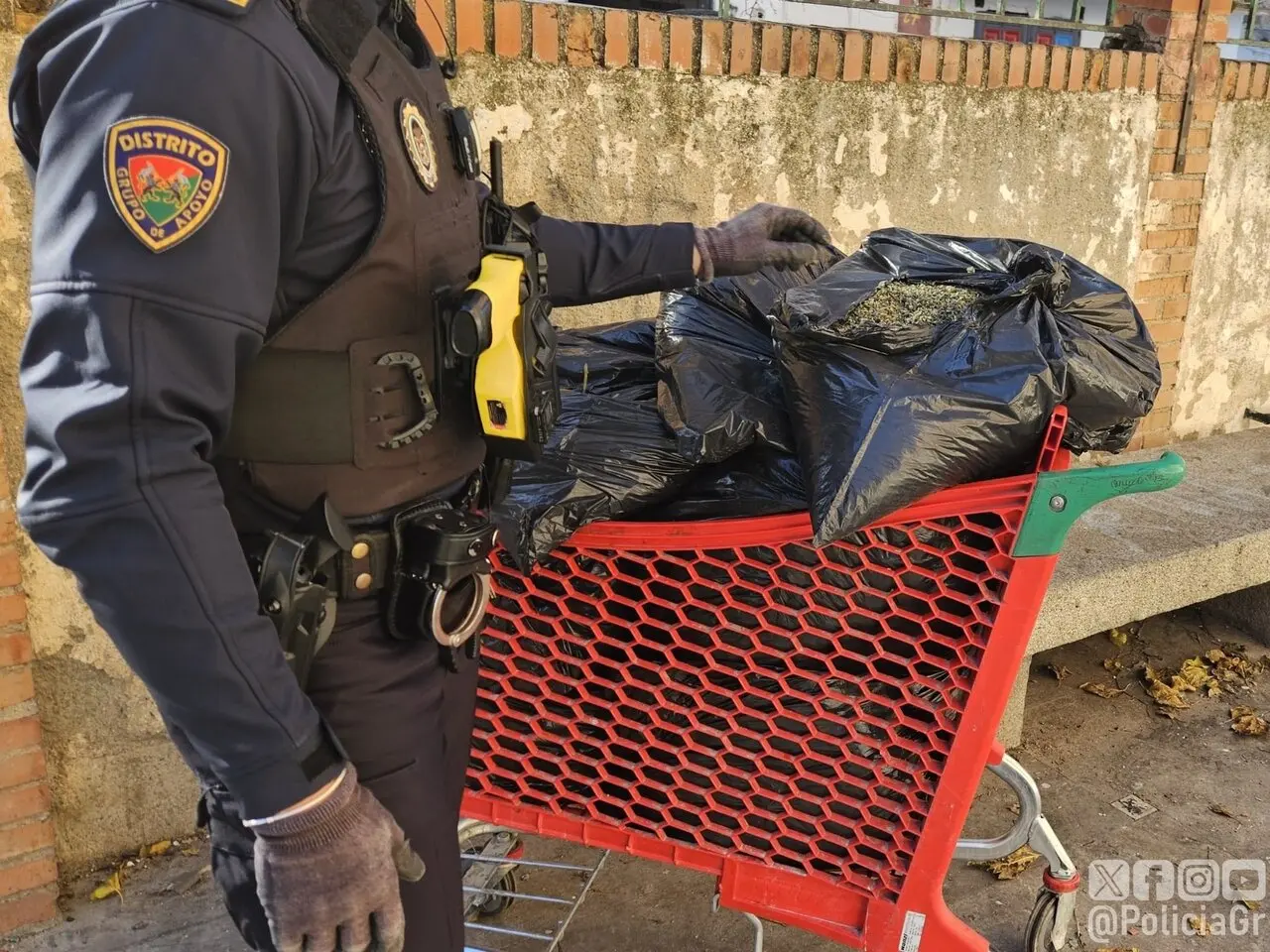 detenido-en-granada-con-casi-tres-kilos-de-marihuana-en-un-carrito-de-supermercado