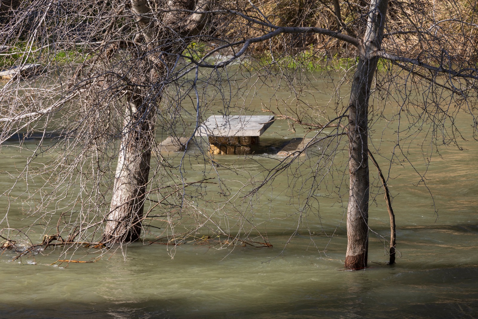 granada-el-desembalse-de-rules-inunda-gran-parte-de-la-playa-fluvial-y-el-merendero-de-velez-de-benaudalla
