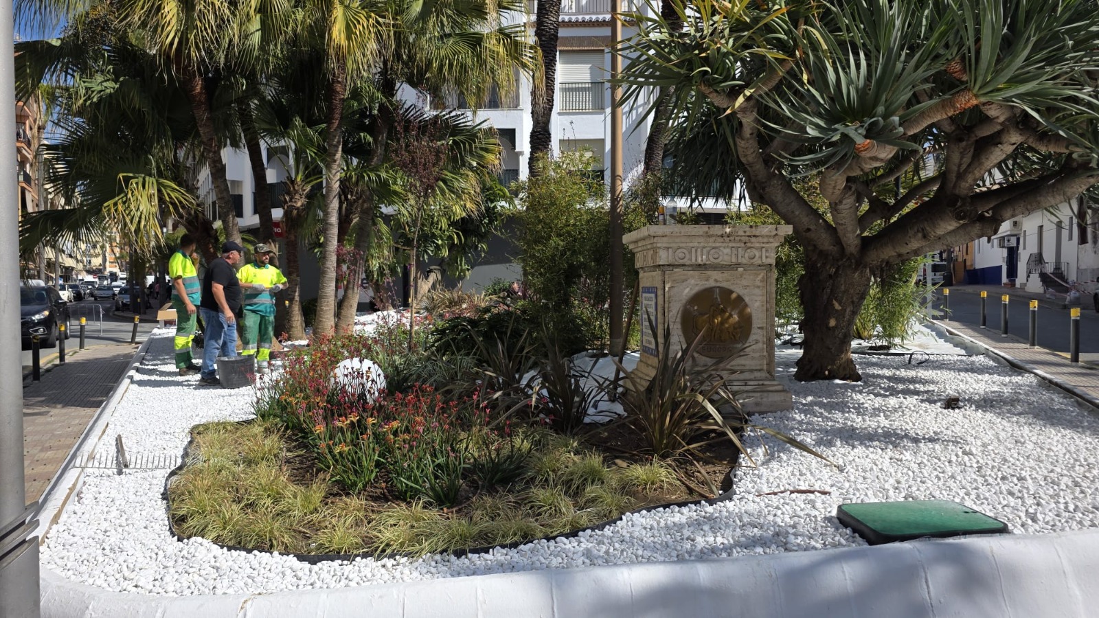 almunecar-renueva-la-rotonda-del-galiardo-con-flores-y-nueva-iluminacion-ornamental