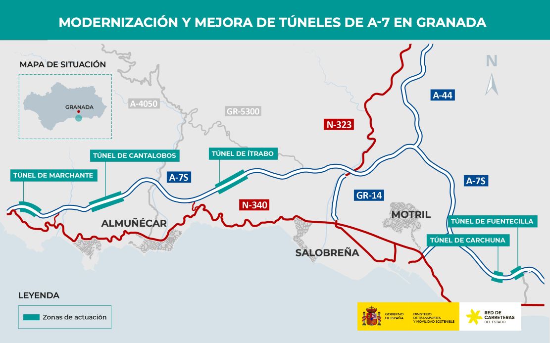 motril-cortes-alternativos-en-la-a-7-de-la-costa-de-granada-por-las-obras-en-los-tuneles-de-itrabo-y-cantalobos
