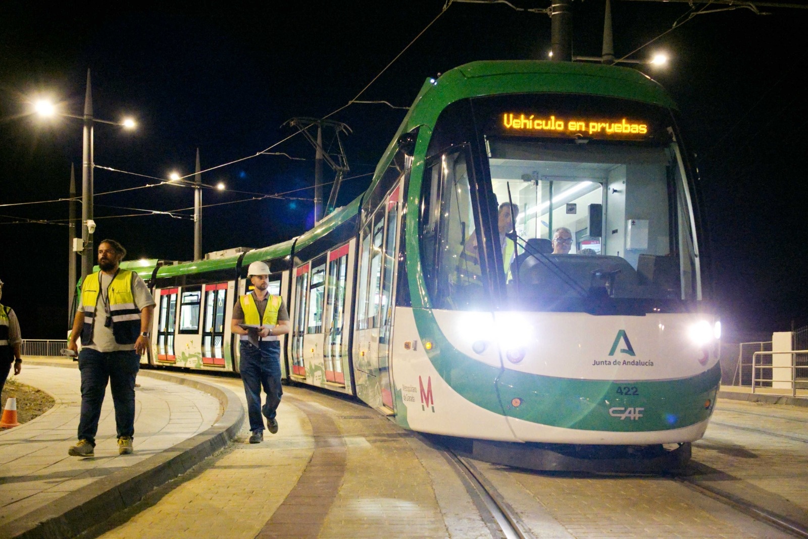 el-metro-de-granada-llega-por-primera-vez-a-las-gabias-tras-superar-con-exito-las-pruebas-entre-armilla-y-churriana-de-la-vega