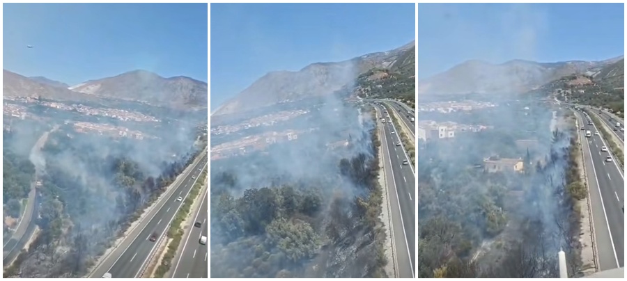 el-incendio-de-beznar-avanza-de-forma-favorable-pero-obliga-a-cortar-carreteras-y-movilizar-un-amplio-dispositivo